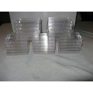 Lot of 25 Emptry Plastic Clear Cassette Tapes Boxes All BRAND NEW